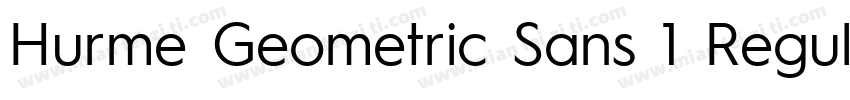 Hurme Geometric Sans 1 Regular字体转换